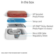 HP Sprocket Bluetooth Photo Printer Red