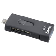 قارئ بطاقات هاما  USB نوع A / نوع C رمادي 135753