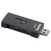 قارئ بطاقات هاما  USB نوع A / نوع C رمادي 135753