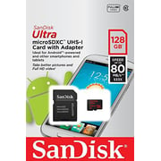 Sandisk SDSQUNC128GGN6MA Ultra Android Micro SD UHS-I Card C10 128GB