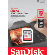 Sandisk SDSDUNC032GGN6IN Ultra SDHC 32GB 80MB/s Class 10 UHS-I