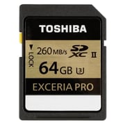 Toshiba Exceria Pro SDHC II SD Card 64GB - THNN101K0640E6