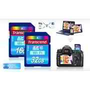 Transcend TS32GWSDHC10 WiFi SD Card 32GB + TS16GWSDHC10 WiFi SD Card 16GB