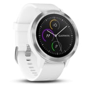 Garmin Vivoactive 3 GPS Smart Watch With White Silicone Strap