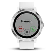 Garmin Vivoactive 3 GPS Smart Watch With White Silicone Strap