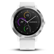 Garmin Vivoactive 3 GPS Smart Watch With White Silicone Strap