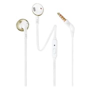 JBL T205 Wired Earbud Headphone Champagne Gold