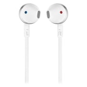 JBL T205 Wired Earbud Headphone White Chrome
