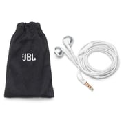 JBL T205 Wired Earbud Headphone White Chrome