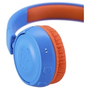 JBL Kids Wireless On-Ear Headphones Blue/Orange JR300BT