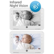 Motorola MBP867 LCD Digital Video Baby Monitor White 7inch