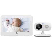 Motorola MBP867 LCD Digital Video Baby Monitor White 7inch