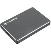 Transcend TS1TSJ25C3N StoreJet Extra Slim USB 3.0 Portable Hard Drive 1TB Aluminium