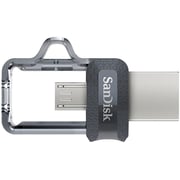 فلاش ميموري من سانديسك ألترا دوال درايف USB حجمه 128 جيجابايت SDDD3128GG46