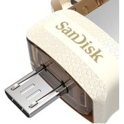 Sandisk Ultra Dual Drive USB Flash Drive 64GB White/Gold