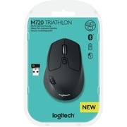 Logitech M720 Triathlon Multi Device Wireless Optical Mouse Black