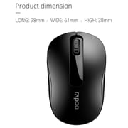 Rapoo M10 PLUS Wireless Optical Mouse Black