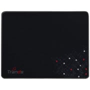 Trands Retractable Optical Mouse With Mouse Pad Black