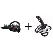 Logitech 941000113 G29 Driving Force Racing Wheel + Extreme 3D Pro Joystick Black