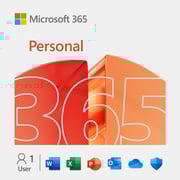 Microsoft 365 Personal Copilot Subscription - 1TB Cloud Storage, AI-Powered Apps & Advanced Security