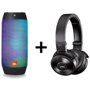 JBL PULSE2 Portable Splashproof Bluetooth Speaker + AKG K619 Headphone Assorted Colors