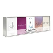 Calvin Klein Deluxe Fragrance Mini Gift Set For Women (CK1 10ml EDT + Euphoria 4ml EDP + CK2 10ml EDT + Endless 5ml EDP + Eternity 5ml EDP)