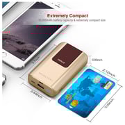 Iwalk Power Bank 10000mAh Gold With Built In Cables & Mobile Stand