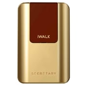 Iwalk Power Bank 10000mAh Gold With Built In Cables & Mobile Stand