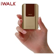 Iwalk Power Bank 10000mAh Gold With Built In Cables & Mobile Stand