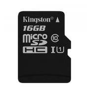 Kingston SDCS16GB Canvas MicroSDHC Class10 Memory Card 16GB With SD Adapter