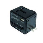 Merlin World USB Travel Adapter with Built-in Router Black - 76665