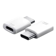 Samsung EP-TA20 Home Travel Adapter White +  EE-GN930 USB A to C Type Adapter White