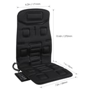 NAIPO Black Portable Seat Cushion With Vibraton And Heat Model MGC-168