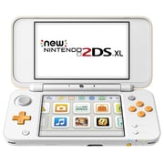 Nintendo 2DSXL Gaming Console Orange/White + 2 Games