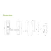 Zkteco TL400B Biometric Smart Door Lock