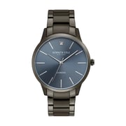 Kenneth Cole Genuine Diamonds Watch For Men with Gun Stainless Steel Bracelet