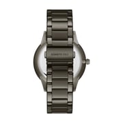 Kenneth Cole Genuine Diamonds Watch For Men with Gun Stainless Steel Bracelet