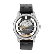 Kenneth Cole Automatic Watch For Men with Black Genuine Leather Strap