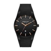Kenneth Cole New York Watch For Men with Black Silicone Strap