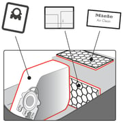 أكياس غبار ميلي HyClean 3D GN - 4.5 لتر (4 أكياس