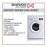 Daewoo Front Load Washer 5 kg DWDMV8021