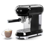 Smeg Espresso Coffee Machine Black ECF01BLUK