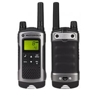 Motorola TLKRT80 P14MAB03A1AW Walkie Talkie Grey Twin Pack & Charger