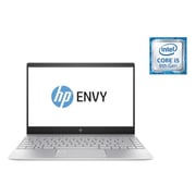 HP ENVY (2017) Laptop - 8th Gen / Intel Core i5-8250 / 13.3inch FHD / 256GB SSD / 8GB RAM / Shared Intel UHD 620 Graphics / Windows 10 / Silver / Middle East Version - [13-AD104NE]