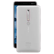 هاتف نوكيا 6.1 أبيض معدني ثنائي الشريحة ذاكرة 32 جيجابايت ويدعم الجيل الرابع TA-1043