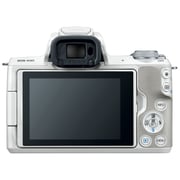 Canon EOS M50 Mirrorless Digital Camera White With EF-M 15-45mm f/3.5-6.3 IS STM Lens