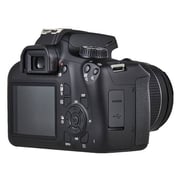 هيكل كاميرا كانون رقمية بعدسة أحادية عاكسة أسود طراز EOS 4000D+ عدسة EF-S مقاس18-55 مم+ عدسة EF مقاس 75-300.