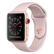 Apple Watch Series 3 GPS + Cellular 42mm Gold Aluminium Case with Pink Sand Sport Band