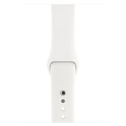 Apple Watch Series 3 GPS + Cellular 38mm Stainless Steel Case with Soft White Sport Band