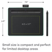 Wacom Intuos Bluetooth Creative Pen Tablet Small Pistachio